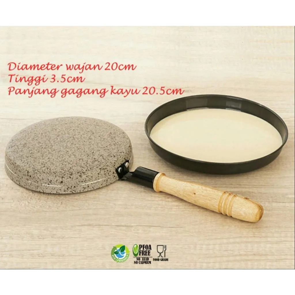 Crepes maker Teflon Cetakan Lumpia / Crepe / Risol Wajan 20 cm
