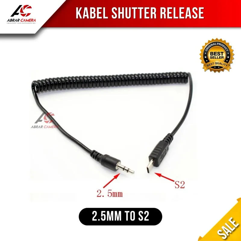 Kabel 2.5mm to S2 Kamera Remote Control Shutter Release Cable for SONY Self studio Remot Selfstudio Box Photobox selfi a6000 a6300 a6500 a6600 A1 A7S III A7R IV A7 III A99 II A7 II A7 A7R A7S