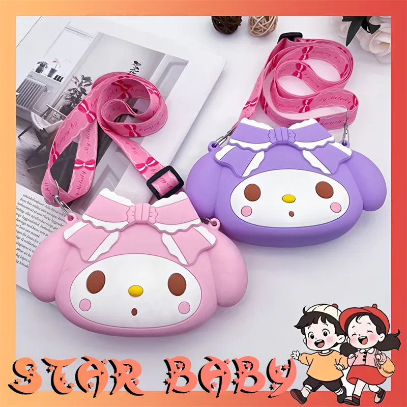 PROMO 6.6 PUNCAK Star baby Sp103 Tas Rubber Silikon Kuromi Lucu Baru Tas Selempang Anak