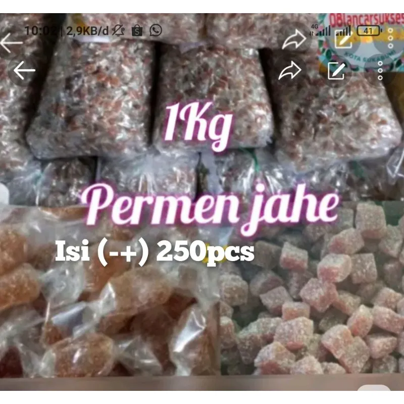 1KG PERMEN JAHE ASLI/permen jahe original 1kg