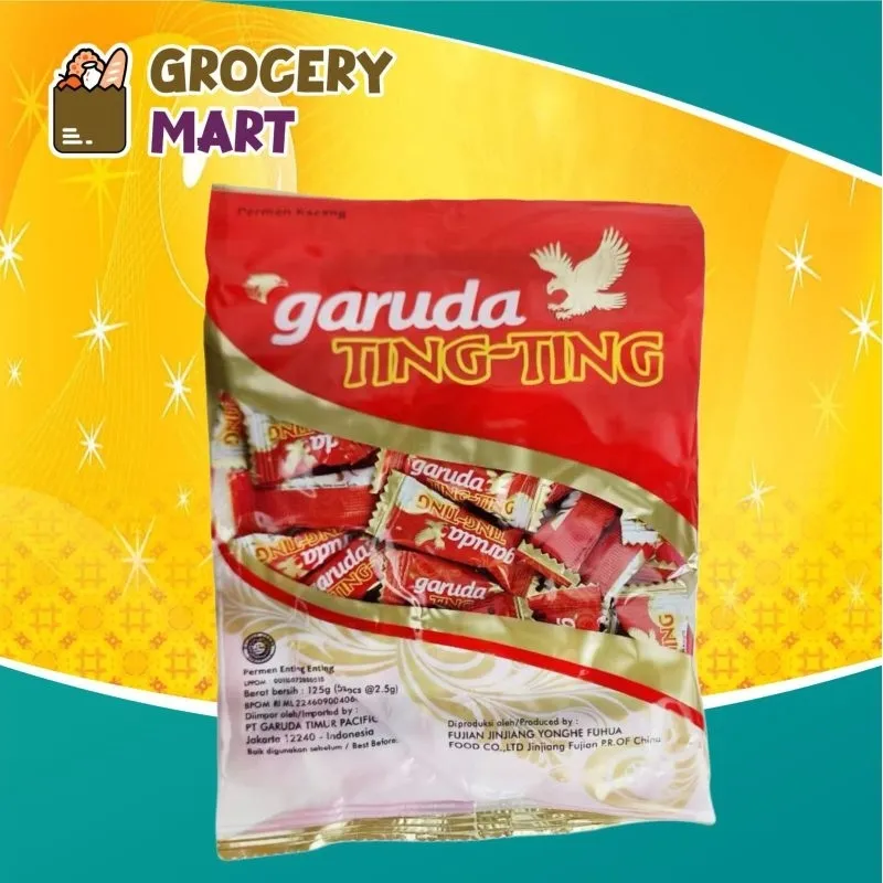 Garuda TING TING Permen Kacang 125gr Isi 50Pcs
