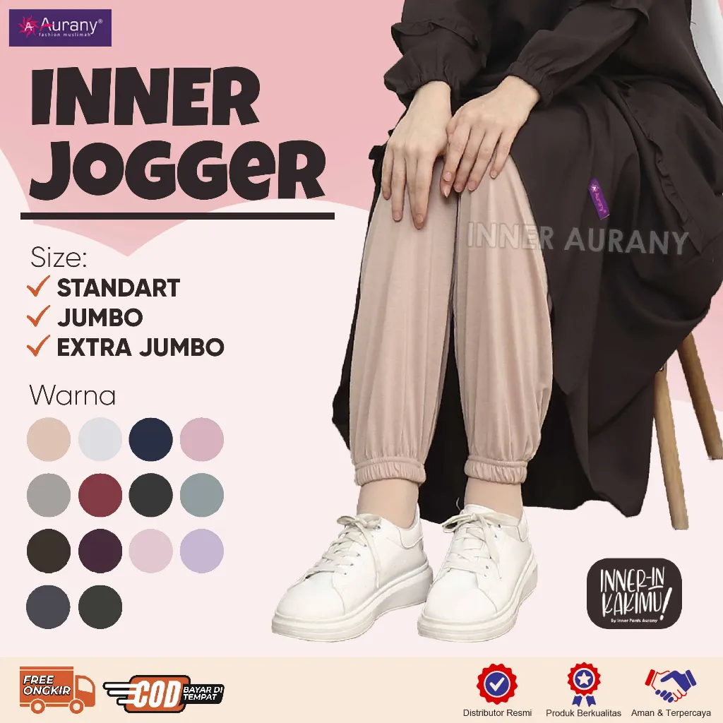 Celana Panjang Dalaman Gamis/Celana Panjang Sehari Hari Wanita/Celamis Jogger/Celana Inner Wanita