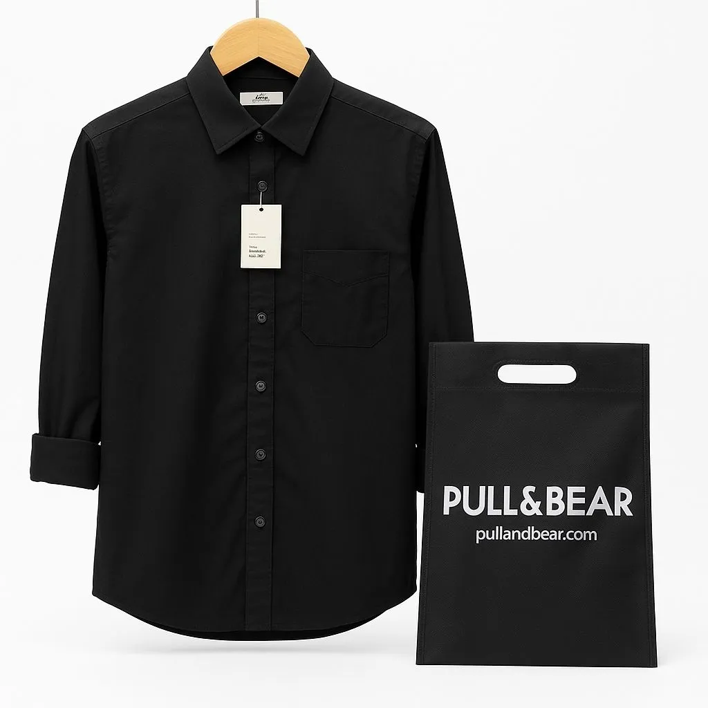 kemeja kualitas premium lengan panjang kemeja polos kemeja hitam kemeja putih abu navy army
