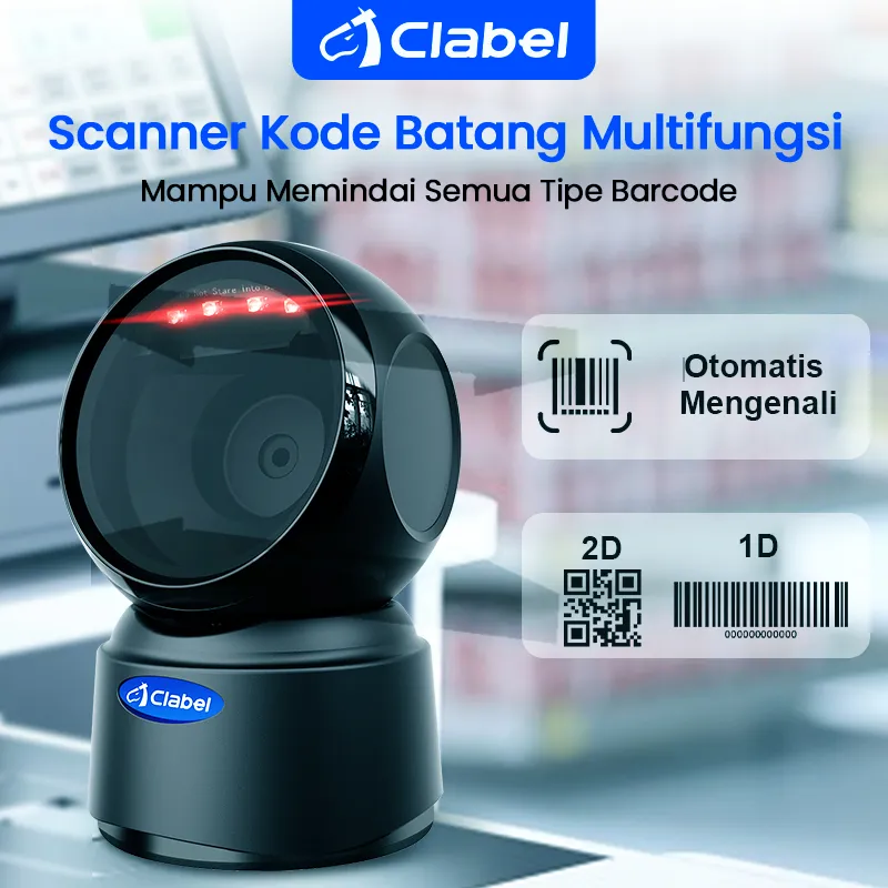 Clabel T27H Barcode Scanner 1D/2D AutoScan QR Code & Barcode Scan Wireless/USB CMOS Sensor