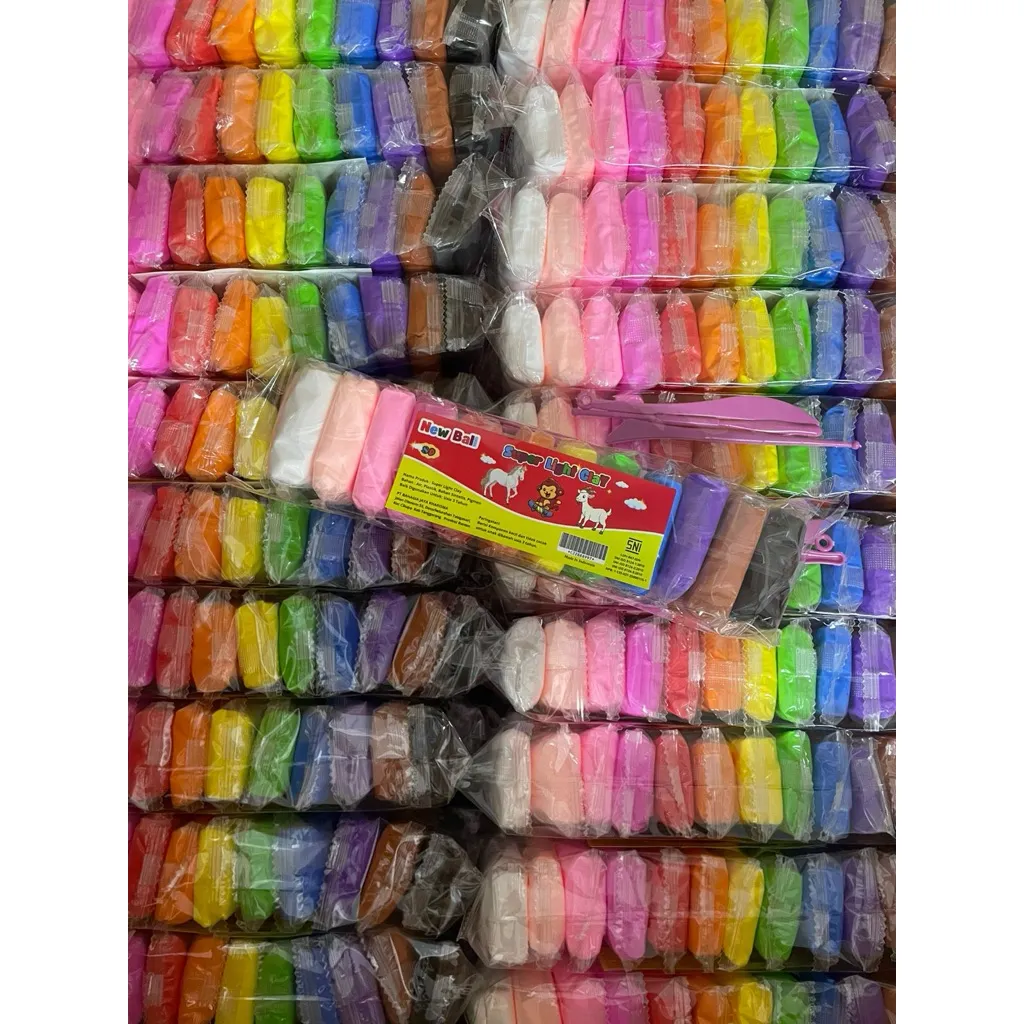 PAKET HEMAT 10PACK Clay Press Mainan Edukasi Anak Plastisin Lilin Mainan Clay Polymailer 1 PACK Isi 12 Pcs Free Pisau Mainan