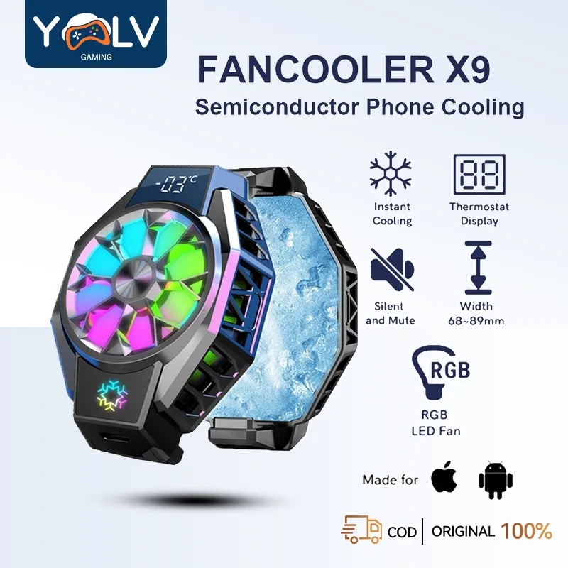 YLV Funcooler HP Fan Cooler Radiator Pendingin HP Cooling Fan Gaming Radiator Adjust Semikonduktor