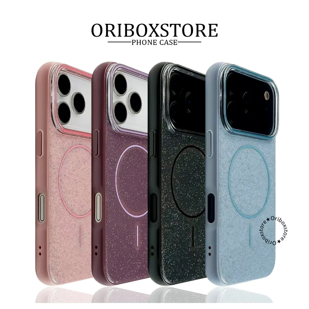 Soft Silicone Magsafe Glitter Phone Case For Iphone 17 17air 17pro 17promax 16 16plus 15 14 13 12 11 Xr Pro Plus Promax RCI612