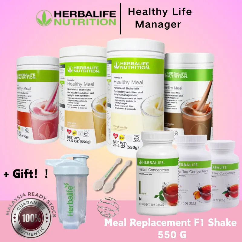 stock | Herb-Shake F1 550g - Tea Mix 102g - Teh Diet Sehat/Pelangsing