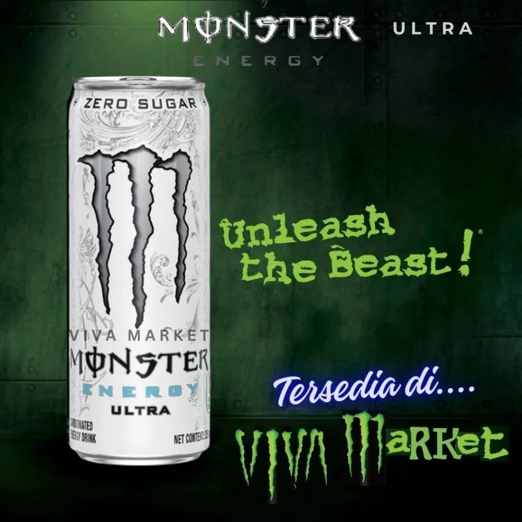 Monster Energy Drink Ultra 355ml. Minuman Energi. Halal