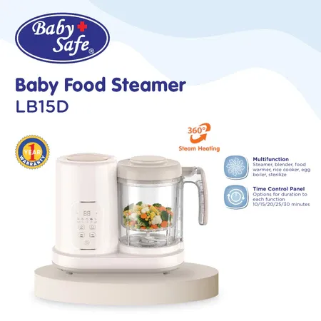 BabySafe Food Maker|Baby Safe Food Maker|Pembuat Makanan Bayi Baby Safe Food Maker 7in1 Processor Babysafe Blender Steamer LB15D