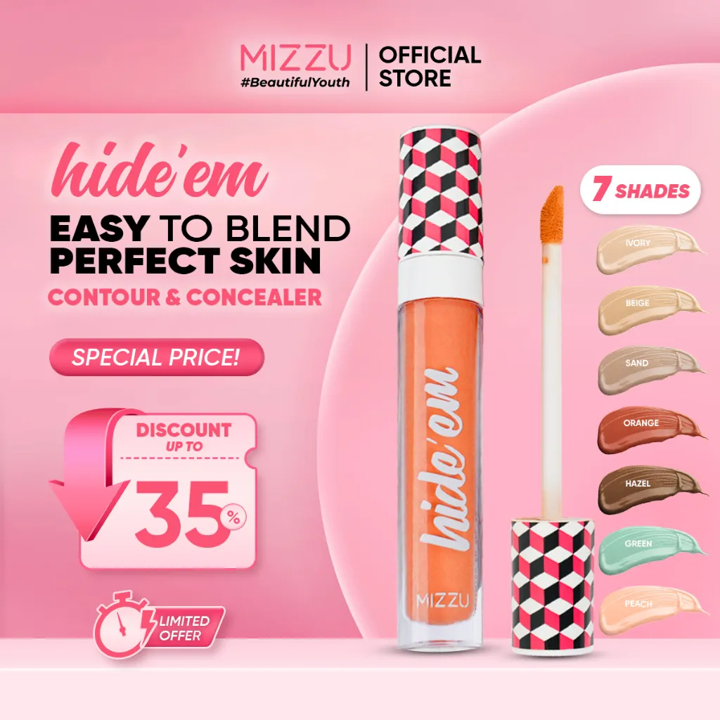 [SPECIAL DISCOUNT] Mizzu Hide’em Contour And Concealer - Concealer Corrector Wajah