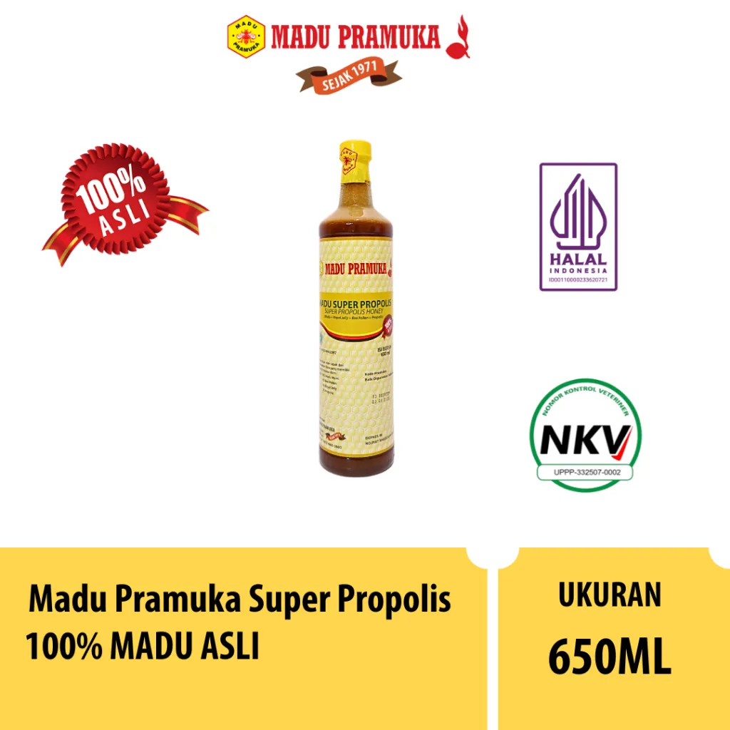 Madu Super Propollis 650 ml 100% MADU ASLI