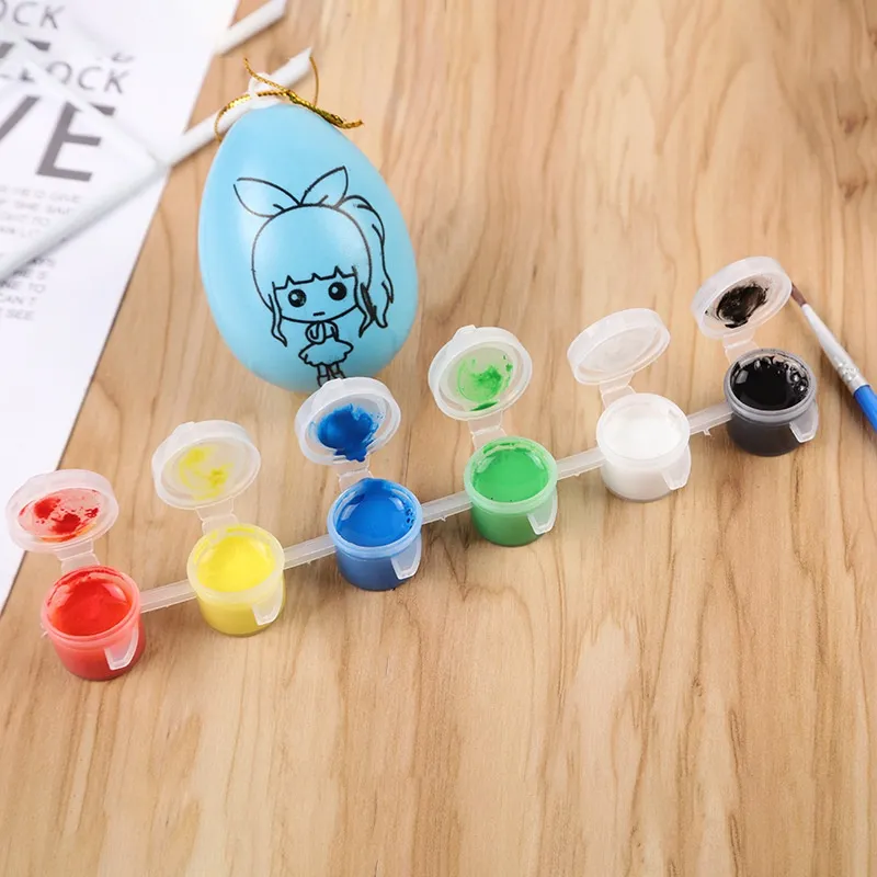 Happymunday Mainan Edukasi Cat isi 6 warna + Kuas