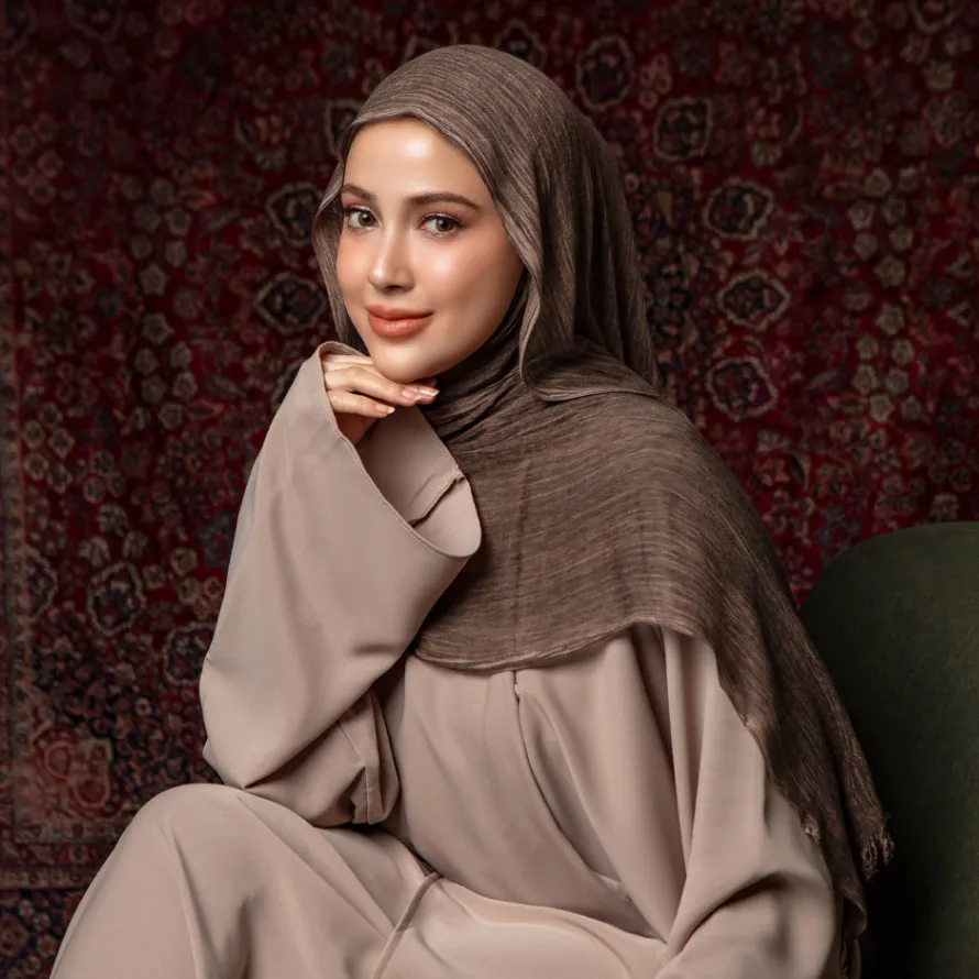 Lozy Hijab - Viscose Crinkle Shawl (Hijab Pashmina Modal Textured Bahan Crinkle Viscose)