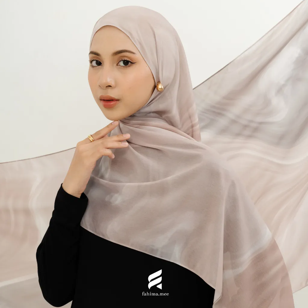 Fahima - Kyra Pattern Ceruty Shawl Premium (Pashmina Motif Ceruty Premium)