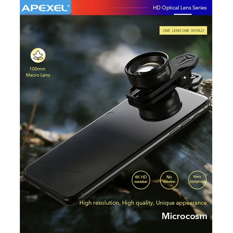Apexel Lensa HP Macro Makro Jarak Dekat 100mm 4K HD