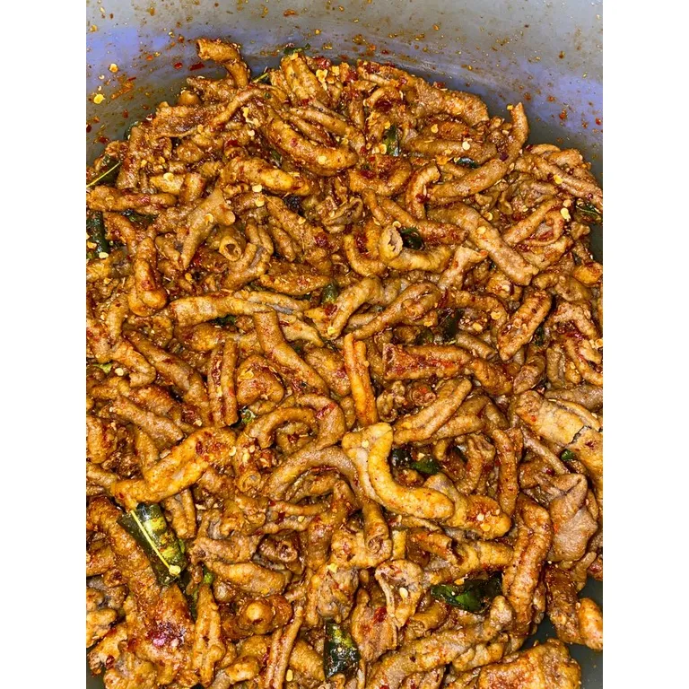 USUS AYAM KRISPI PEDAS DAUN JERUK 1/2 kg