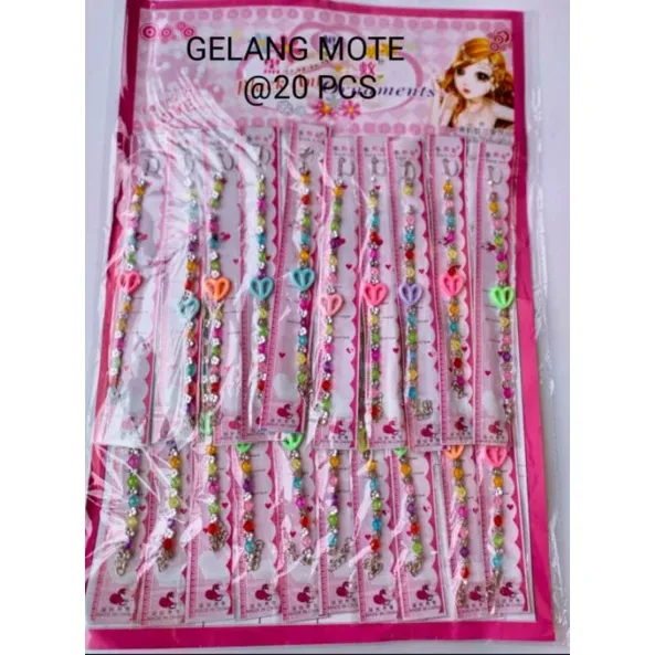 20pcs gelang monte lembaran grosir