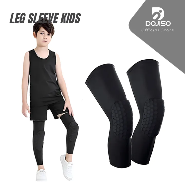Leg Sleeve Basket 01 Kids Bantalan Pelindung Lutut Olahraga Basket Anak Deker Lutut Anak Support Play Sport Basketball