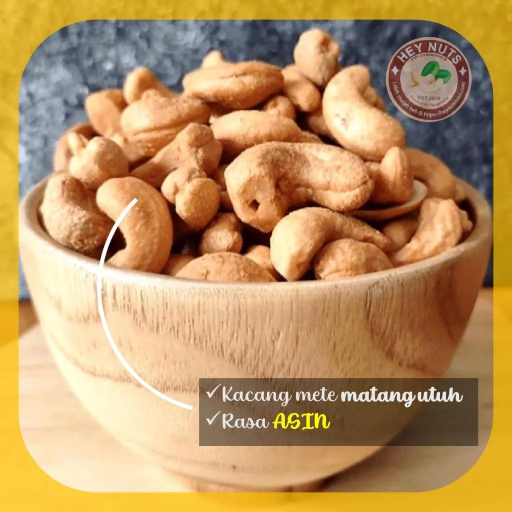 Kacang Mede Goreng Mete Matang Asin Bawang Pedas Gurih 500 gram ( MGB )