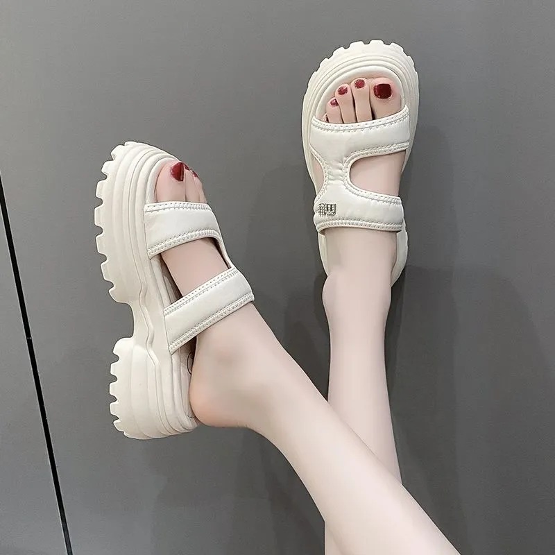 NF3039 - Sandal Wedges Fashion Wanita Sandal Wanita Kekinian