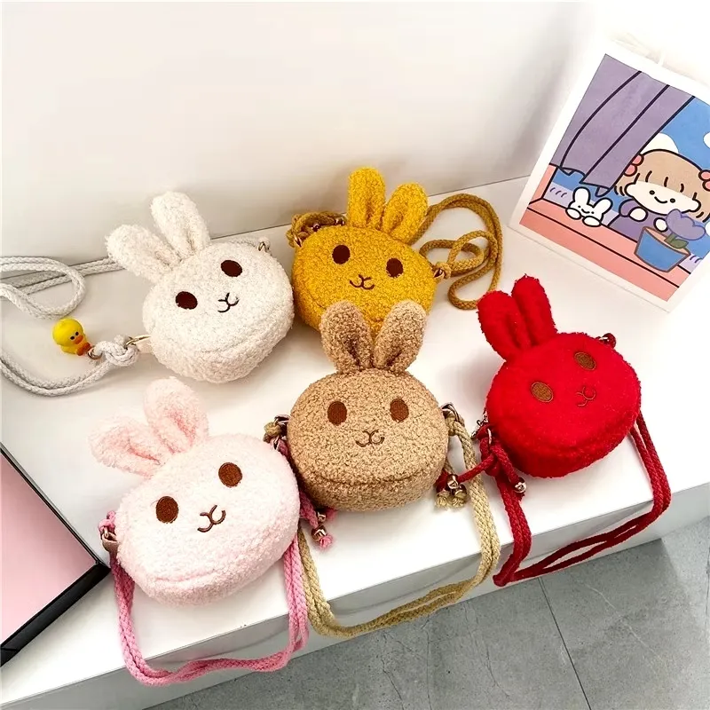 Tas Selempang Anak Bulu Tas Dompet Mini Karakter Kelinci My Melody Tas Boneka Kecil Fashion Korea Girl