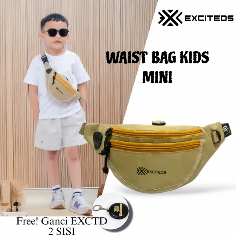 Tas selempang anak cowok waistbag kids boy mini laki laki