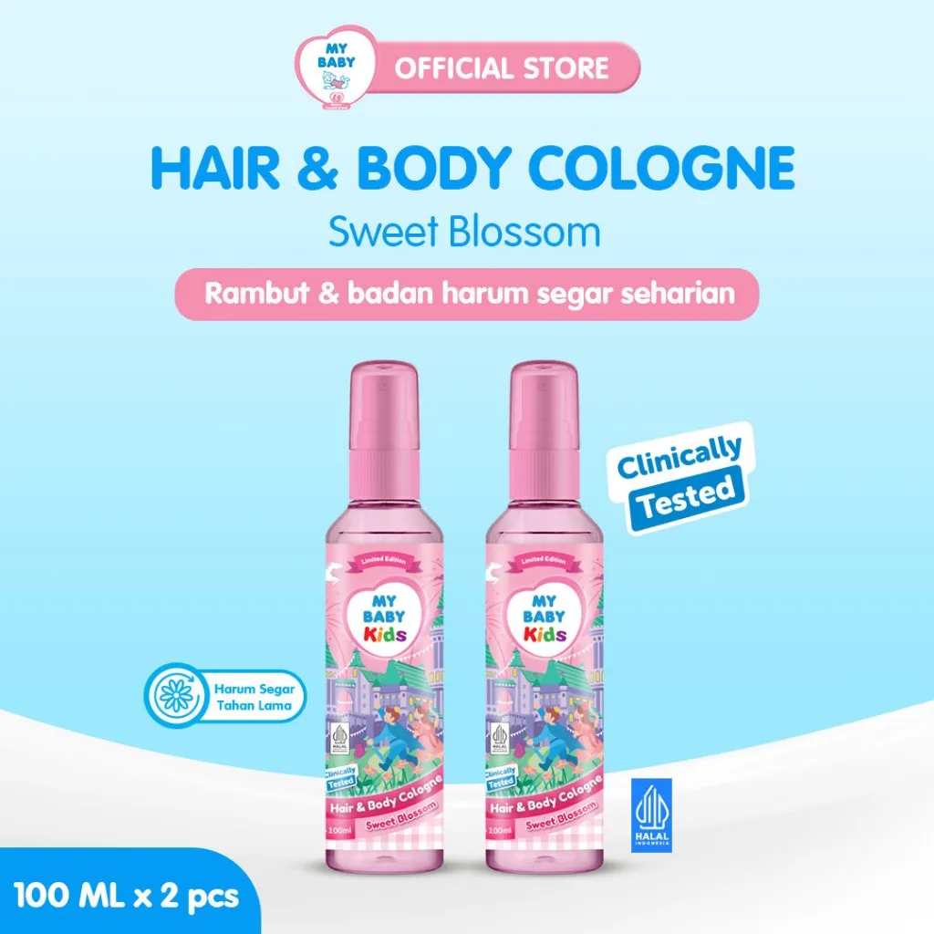 MY BABY Kids Hair & Body Cologne [100 mL / 2 pcs]