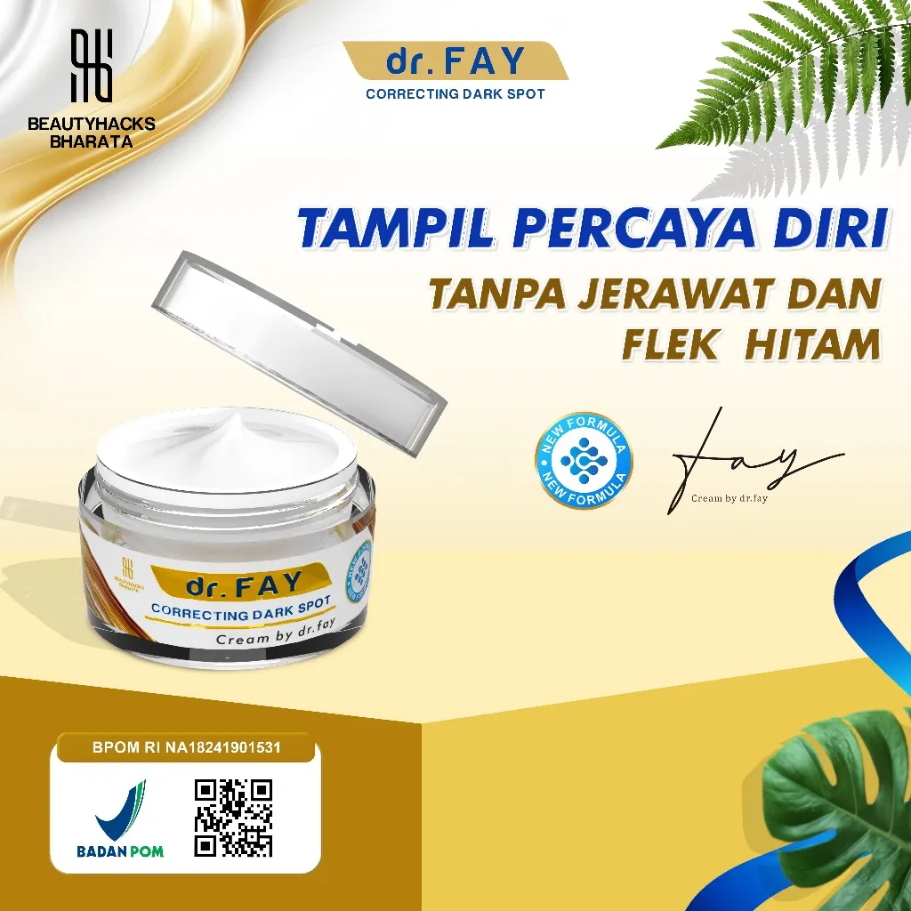 dr FAY Cream Original Penghilang Bopeng Flek Hitam Jerawat dan Bekas Jerawat Aman BPOM Beautyhacks