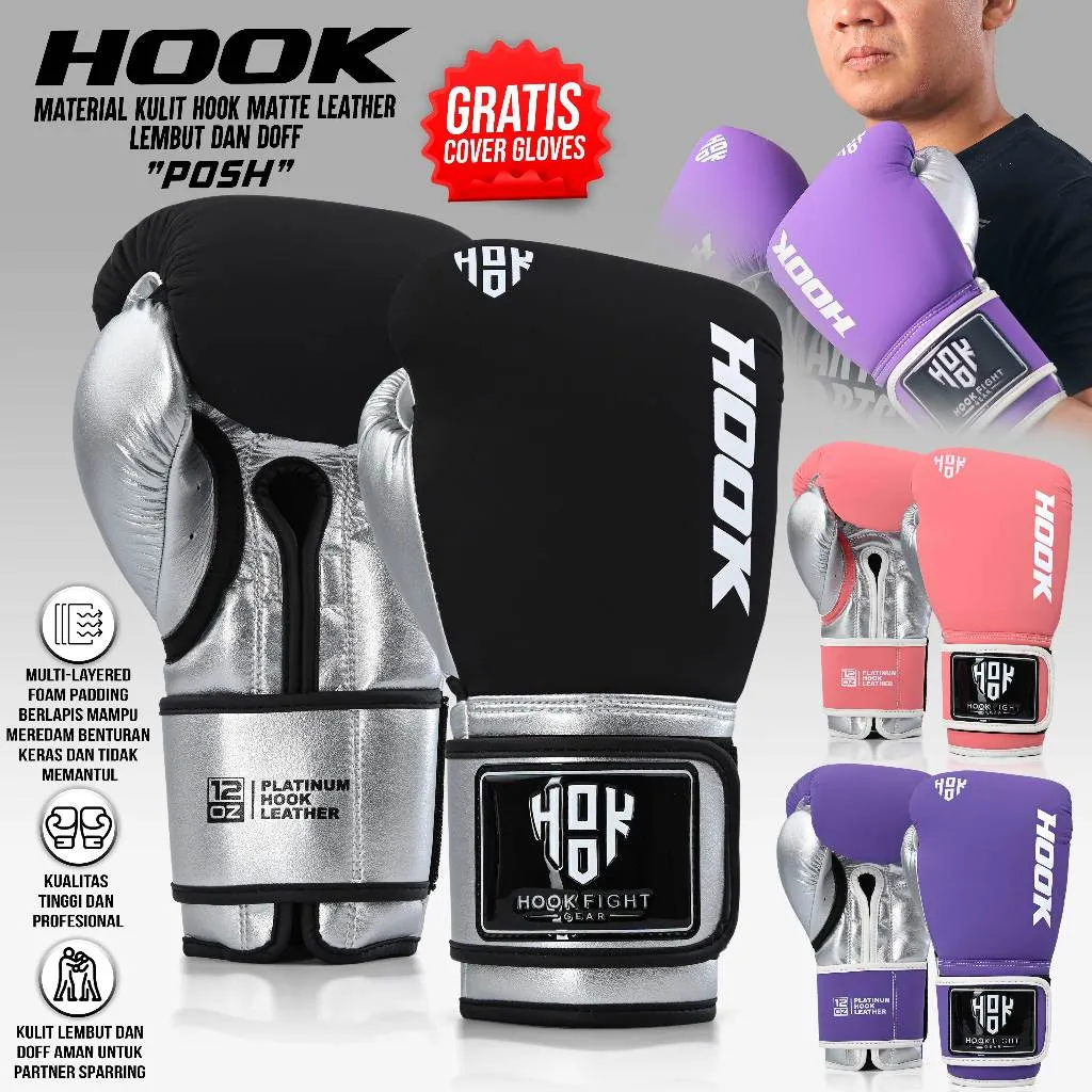 SARUNG TINJU HOOK FIGHT GEAR. BOXING GLOVES HOOK, MUAY THAI GLOVES HOOK, SARUNG MUAY THAI HOOK