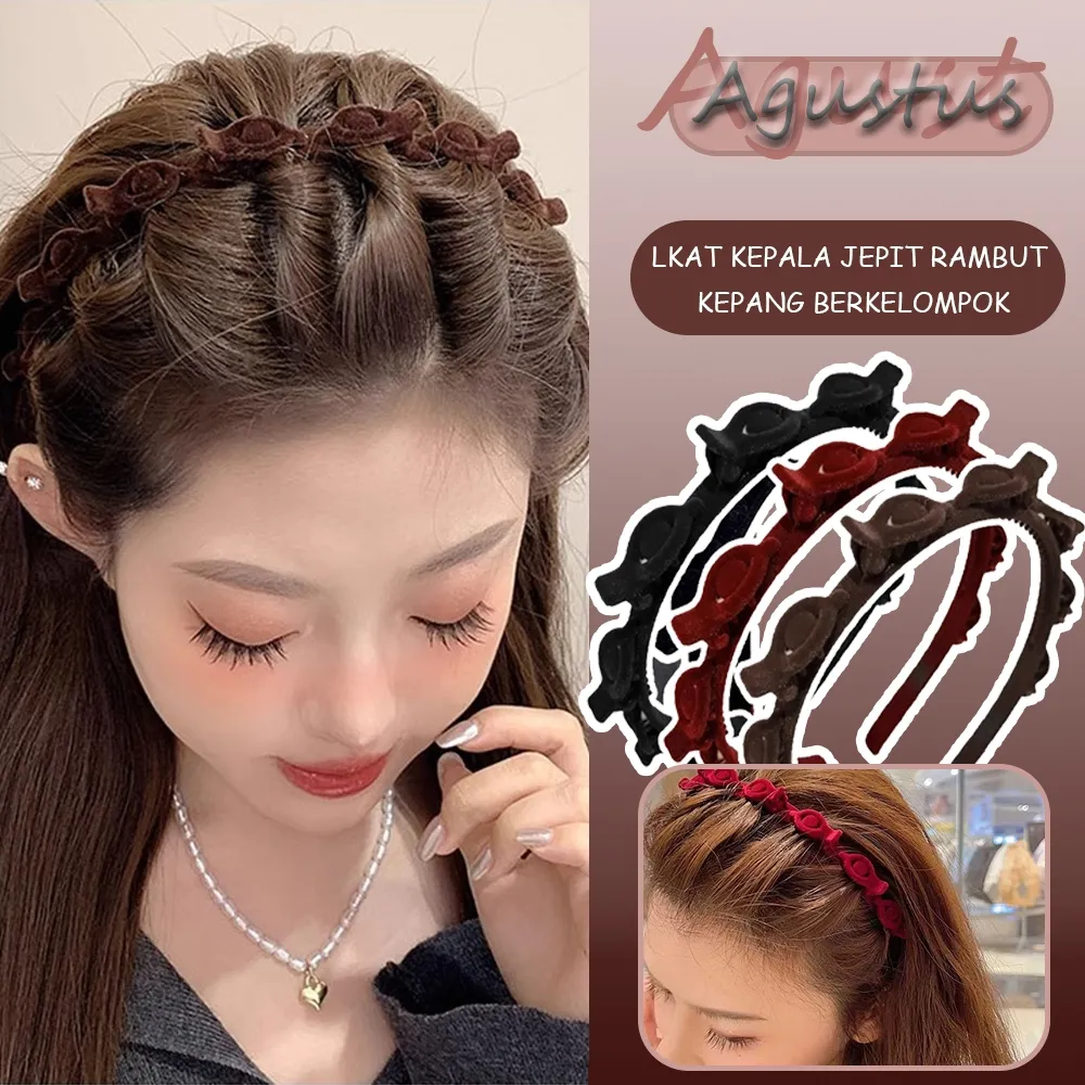 Bando tenun lembut berkualitas tinggi, jepit rambut samping, jepit rambut wanita, aksesori rambut