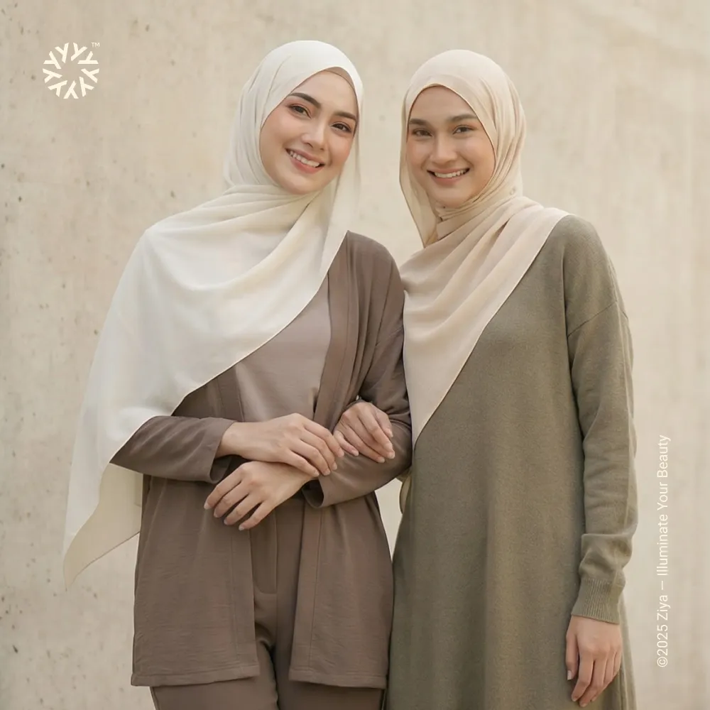 ZIYA - Pashmina Ceruty Babydoll Turkish Shawl Chiffon Premium