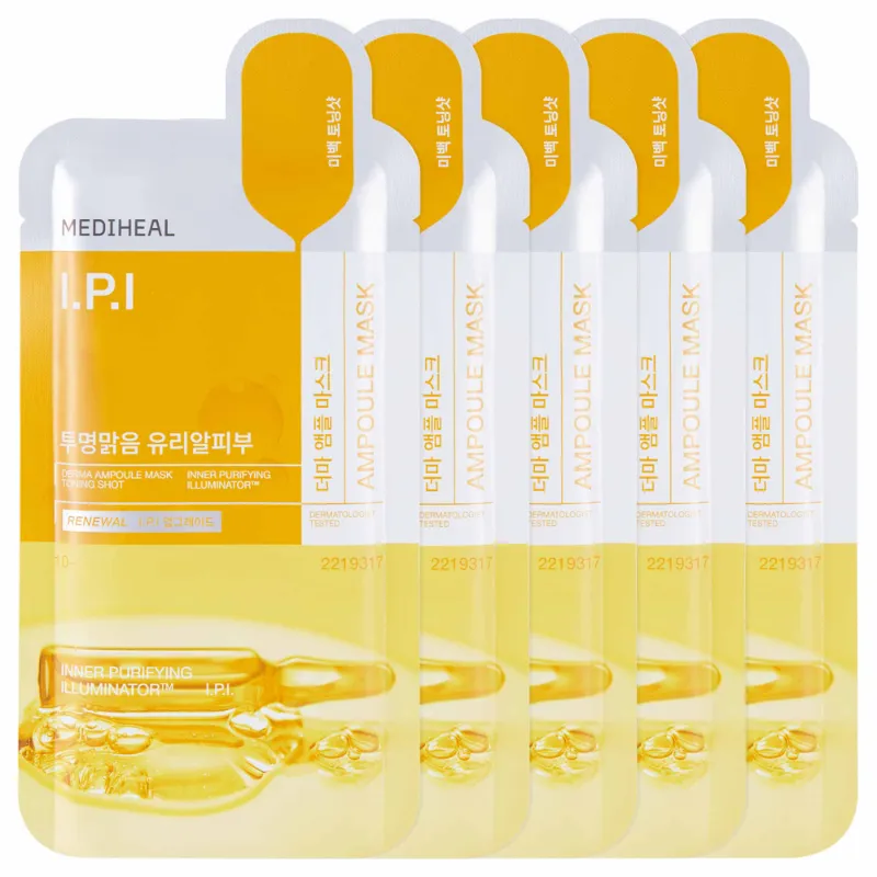 MEDIHEAL Set of 5 IPI Brightening Ampoule Mask (Brightening)