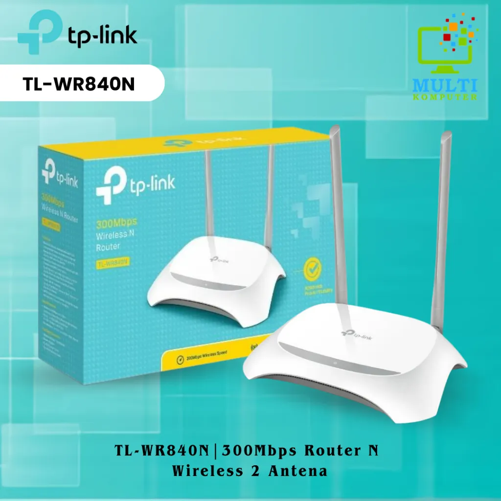 TP-LINK TL-WR 840N / TL-WR 820N 300mbps Router Wireless 2 antena