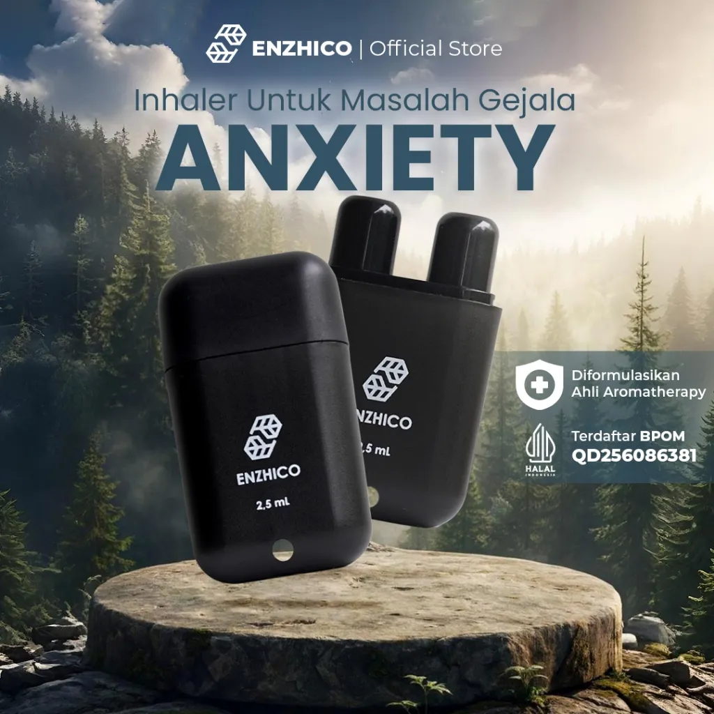 ENZHICO ZHICHOLOGY Inhaler Anxiety Aromaterapi Atasi Disorder Penenang Stress Cemas Berlebih Anti Was Was Anxiety 2,5ml