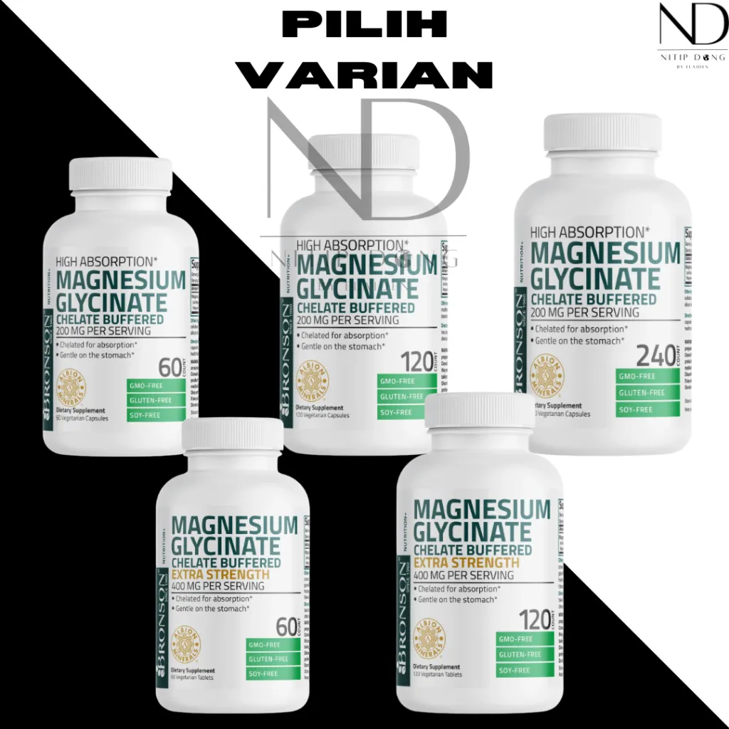 Magnesium Glycinate Bronson 200MG / 400MG