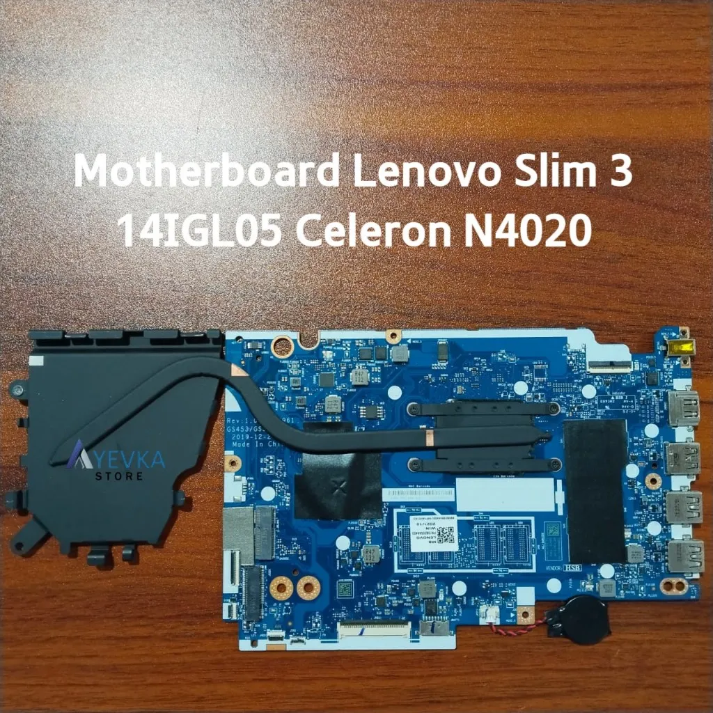 Motherboard Lenovo ideapad Slim 3 14IGL05 Mobo 81WH Normal Tested Seken Original [ mainboard mobo mesin main mother board second GS453/GS553 NM-C961 REV:1.0 ]