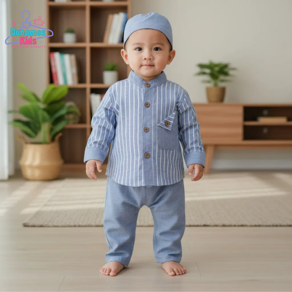 Little Gentleman Baju Lebaran anak laki-laki 6-12 Bulan / Baju Koko bayi