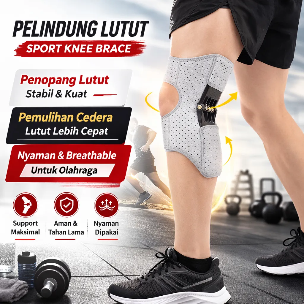 [COD/GRATIS ONGKIR] Alat Bantu Lutut/Pelindung Lutut Olahraga/Pendorong Lutut Alat Bantu/penguat Patela/penyangga Lutut Olahraga Untuk Memperbaiki Meniskus Pemulihan Cedera Lutut/Knee Booster/Special Knee Brace Booster