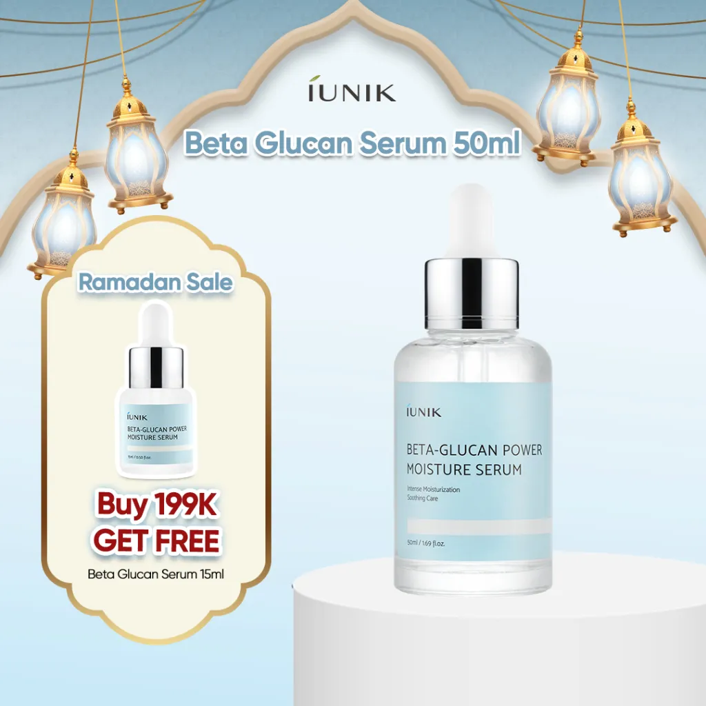 IUNIK Beta-Glucan Power Moisture Serum 50ml | 40% Beta-Glucan Improve Skin Barrier and Hydration