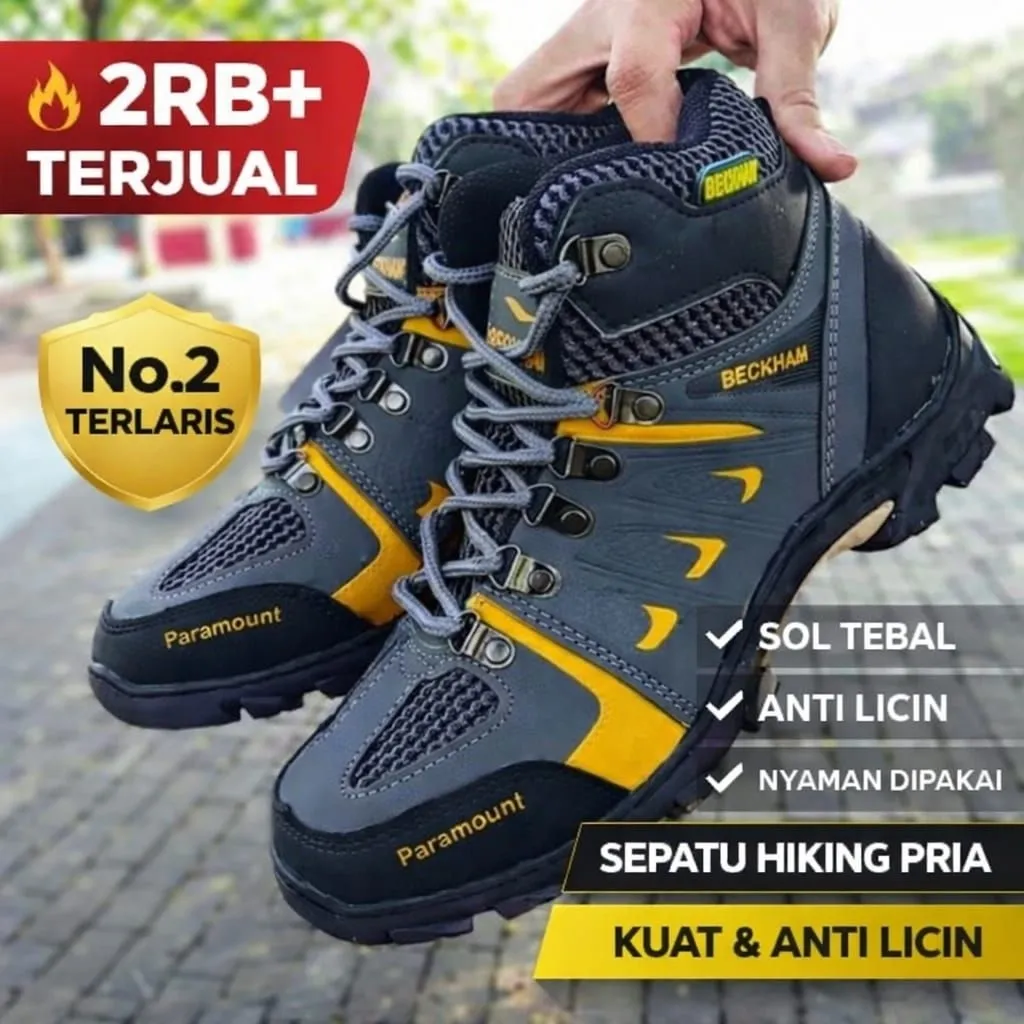 Sepatu Gunung Pria Hiking Outdoor Anti Slip Sepatu Tracking Pria Tahan Air Sepatu Gunung Murah
