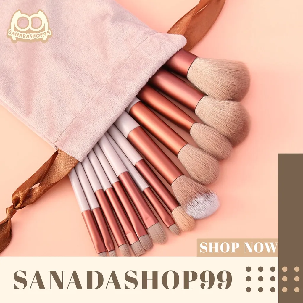 (ACC113) Set Kuas Makeup Brush Makeup isi 13pcs Makeup Tools Set Kuas Kecantikan