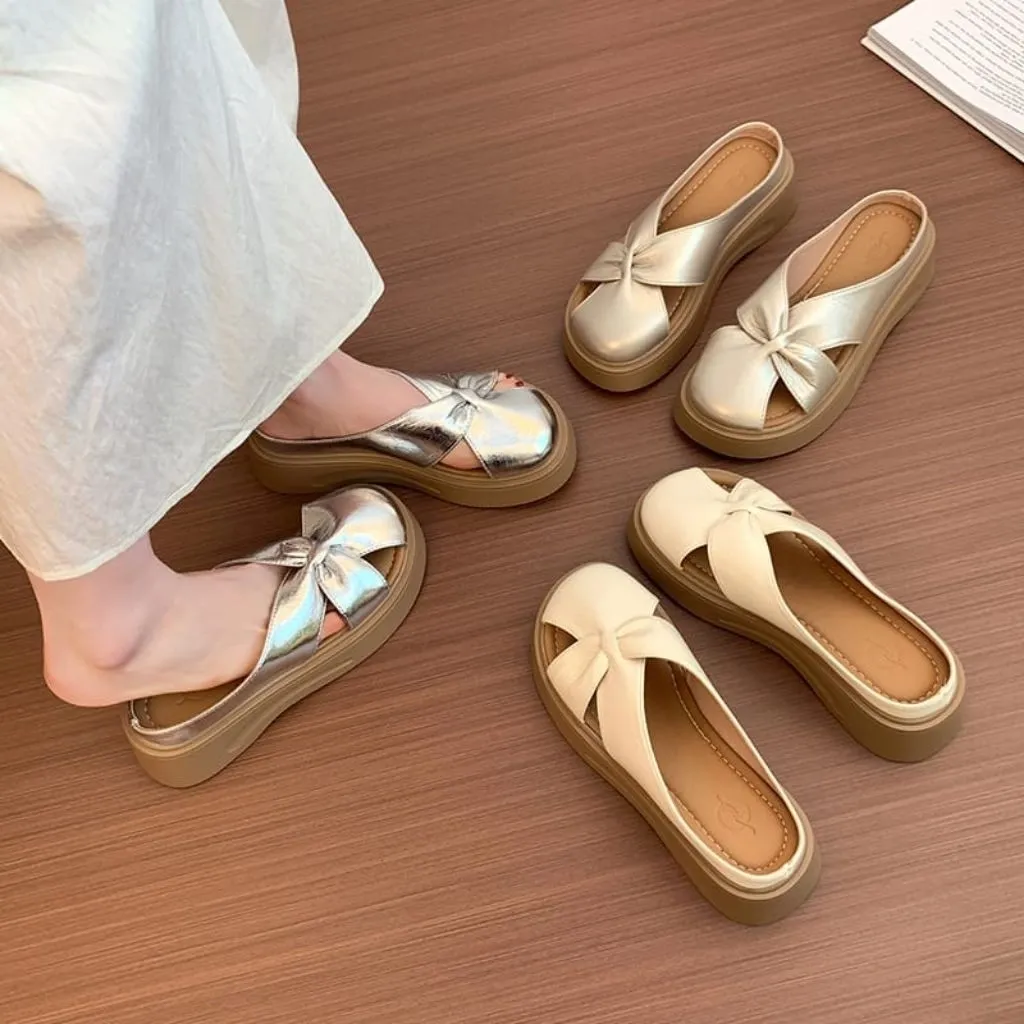 SN8521 - Sandal Wedges Fashion Kekinian Terbaru Sandal Wedges Wanita Fashion PU