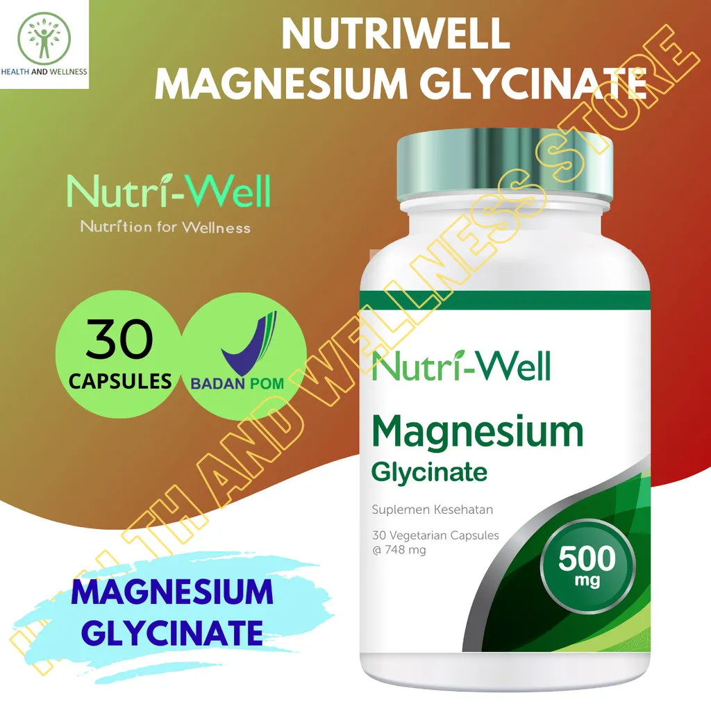 Nutriwell Magnesium Glycinate 30 Vegetarian Capsules