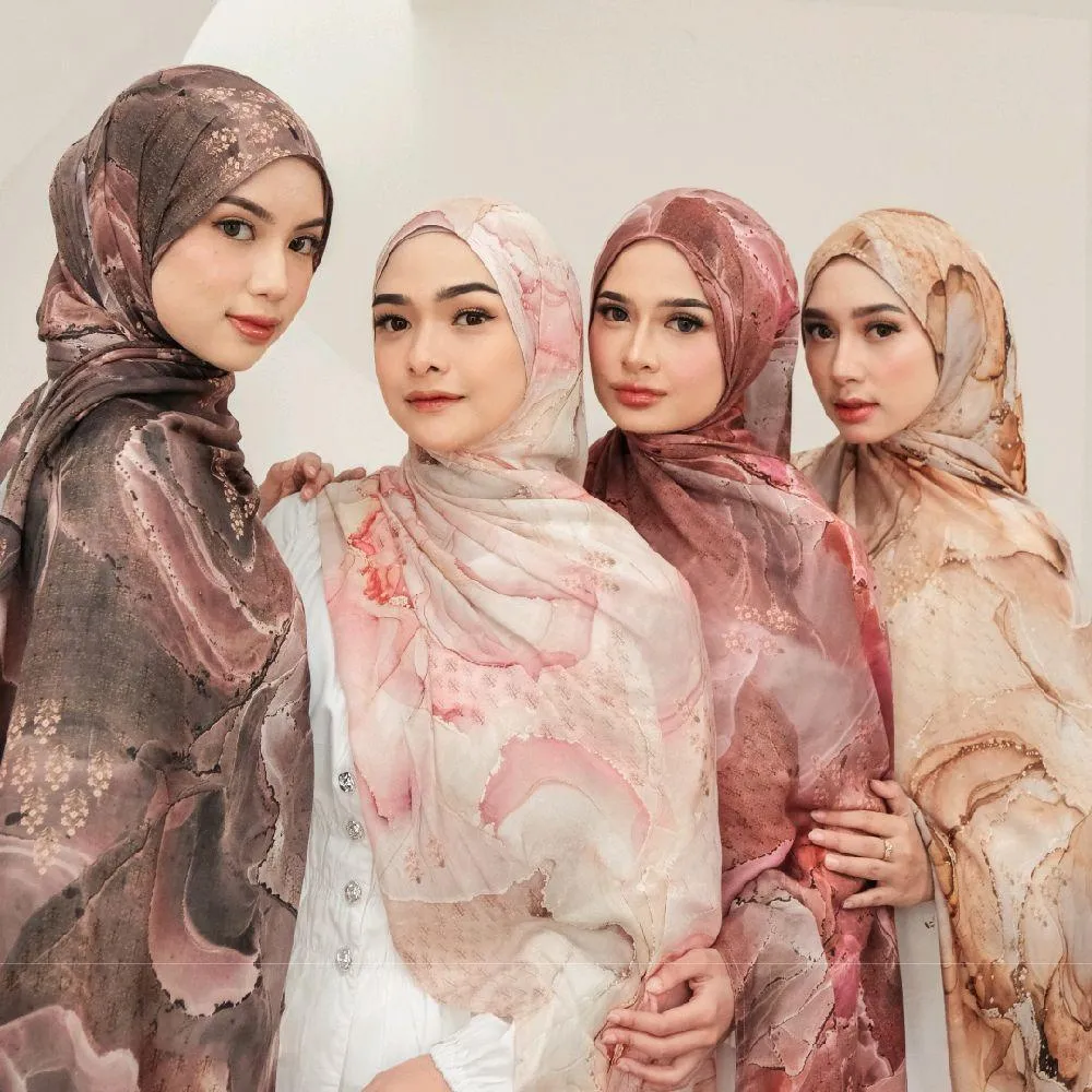 Pashmina Viscose Printed Khayla Indonesia - Hijab Elegan dengan Desain Unik dan Nyaman untuk Sehari-hari Pashmina