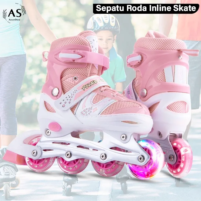 Sepatu roda inline skate POWER SUPERB Size S M L FREE KUNCI
