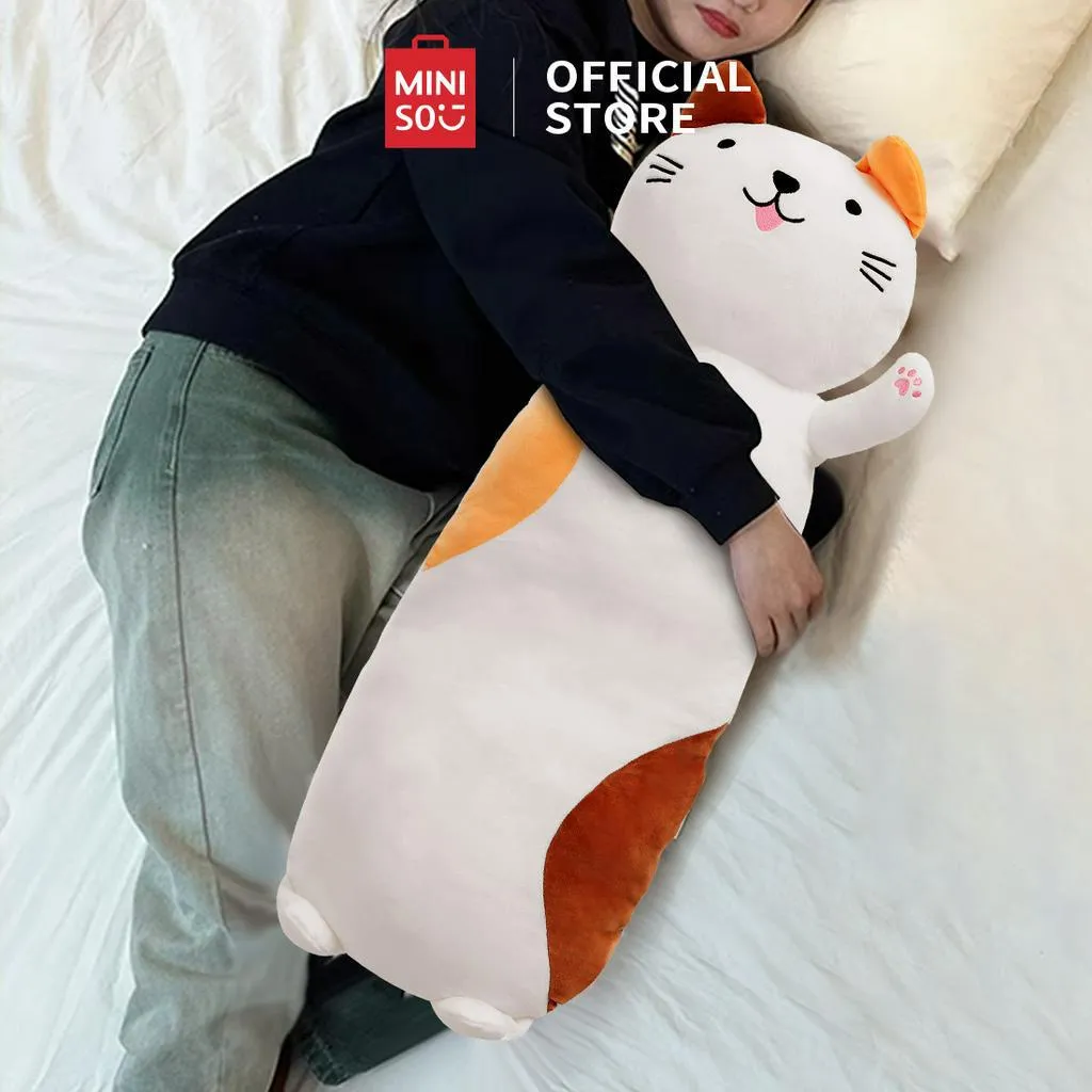 MINISO Boneka Bantal Binatang Boneka Besar 72cm Guling Mainan Mewah Lembut Bantal Boneka Tidur Boneka Jumbo Boneka Bantal Anak Lucu Boneka Kucing Super Long Boneka Harimau Mainan Boneka Binatang Hadiah ulang tahun