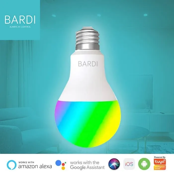 BARDI Smart LIGHT BULB RGBWW 12W Wifi Wireless IoT - Home Automation