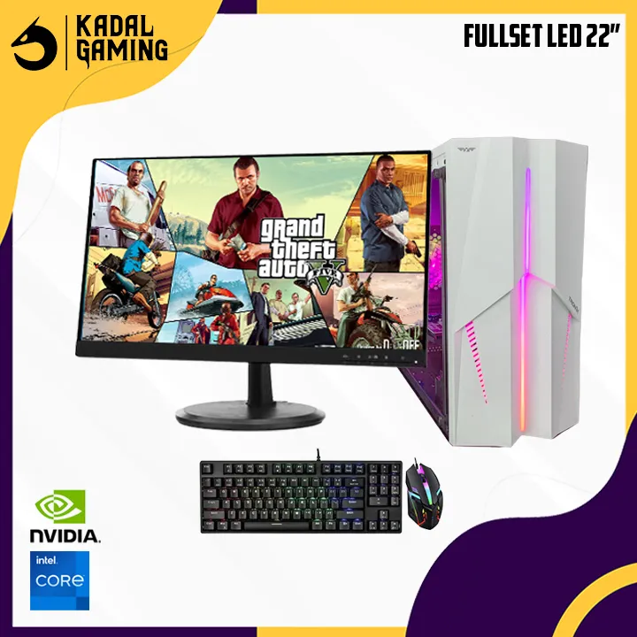 FLASH SALE !! PC INTEL CORE I5 VGA NVIDIA 8GB RAM FULLSET EDITING KOMPUTER CPU FULL SET GAMING EDITING GTA V VALORANT