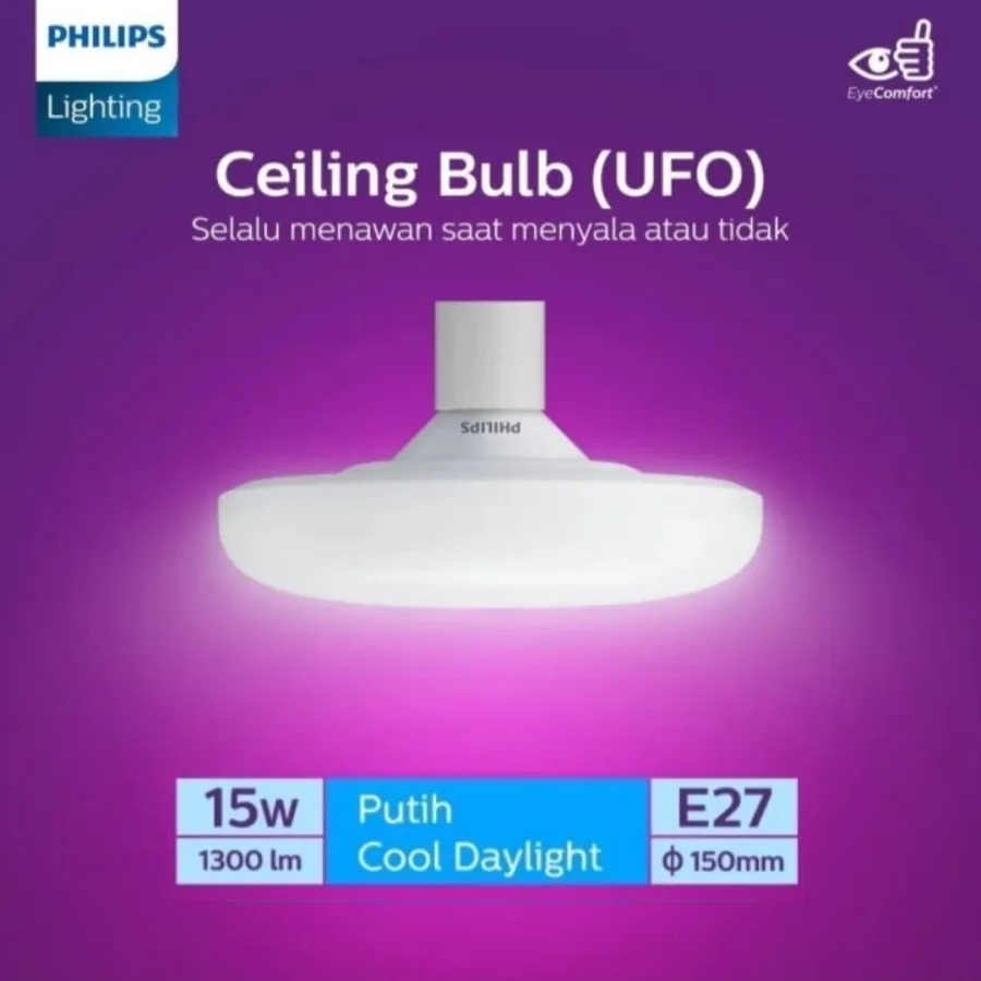 PHILIPS UFO LED Bulb MyCare 15W & 24W 6500K E27